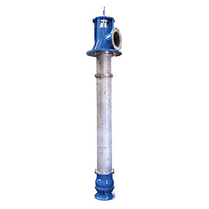Vertical industrial pump with blue top